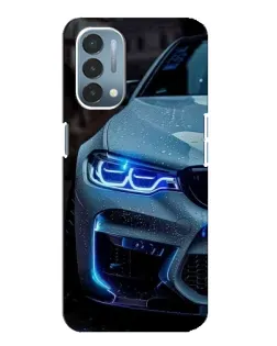 Чехол для OnePlus Nord N200 5G (DE211) с картинкой «Взгляд BMW с синими фарами» Чехол для OnePlus Nord N200 5G (DE211) с картинкой «Взгляд BMW с синими фарами»