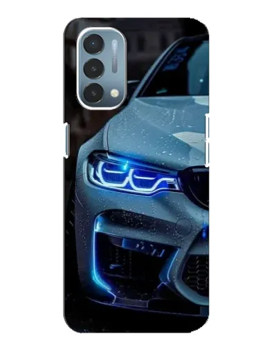 Чехол для OnePlus Nord N200 5G (DE211) с картинкой «Взгляд BMW с синими фарами» Чехол для OnePlus Nord N200 5G (DE211) с картинкой «Взгляд BMW с синими фарами»