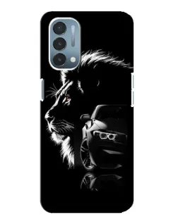 Чехол для OnePlus Nord N200 5G (DE211) с картинкой «BMW и лев»