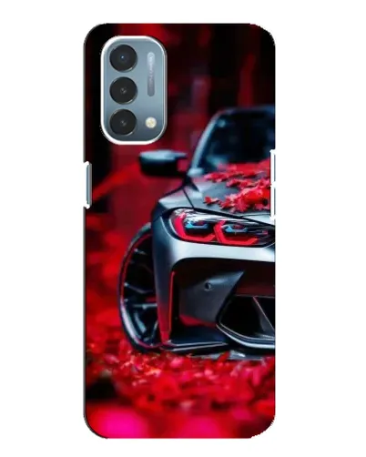 Чехол для OnePlus Nord N200 5G (DE211) с картинкой «Спортивная BMW и цветы» Чехол для OnePlus Nord N200 5G (DE211) с картинкой «Спортивная BMW и цветы»