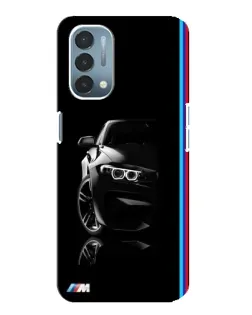Чехол для OnePlus Nord N200 5G (DE211) с картинкой «Силуэт BMW в темноте»