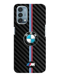 Чехол для OnePlus Nord N200 5G (DE211) с картинкой «Эмблема BMW и карбон»