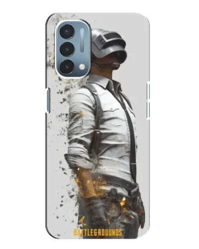 Чехол для OnePlus Nord N200 5G (DE211) с картинкой «PUBG — боец в пыли»