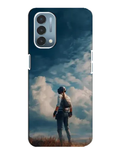 Чехол для OnePlus Nord N200 5G (DE211) с картинкой «Герой PUBG на скале»