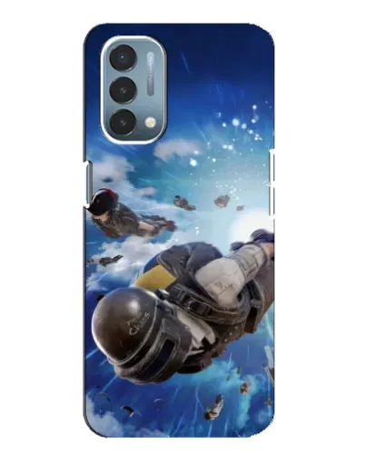 Чехол для OnePlus Nord N200 5G (DE211) с картинкой «Десант PUBG — прыжок»