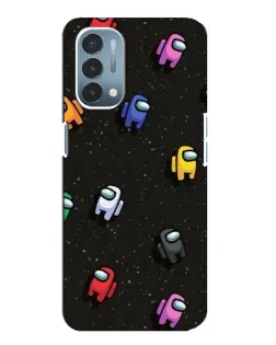 Чехол для OnePlus Nord N200 5G (DE211) с картинкой «Космический паттерн Among Us» Чехол для OnePlus Nord N200 5G (DE211) с картинкой «Космический паттерн Among Us»