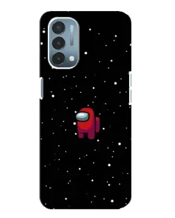 Чехол для OnePlus Nord N200 5G (DE211) с картинкой «Красный Among Us»