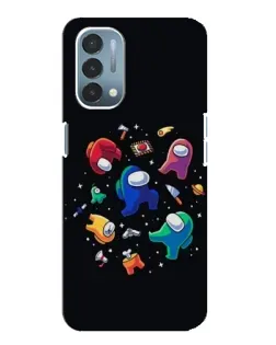 Чехол для OnePlus Nord N200 5G (DE211) с картинкой «Among Us космос»