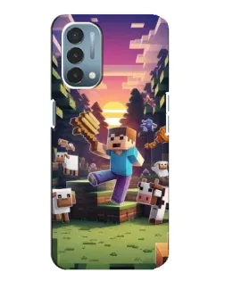 Чехол для OnePlus Nord N200 5G (DE211) с картинкой «Стив на ферме» Чехол для OnePlus Nord N200 5G (DE211) с картинкой «Стив на ферме»