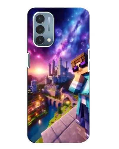 Чехол для OnePlus Nord N200 5G (DE211) с картинкой «Стив и космос» Чехол для OnePlus Nord N200 5G (DE211) с картинкой «Стив и космос»