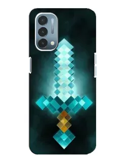 Чехол для OnePlus Nord N200 5G (DE211) с картинкой «Алмазный меч неон»