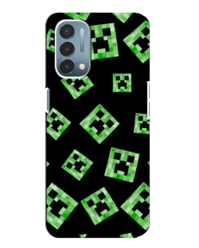 Чехол для OnePlus Nord N200 5G (DE211) с картинкой «Паттерн с криперами» Чехол для OnePlus Nord N200 5G (DE211) с картинкой «Паттерн с криперами»