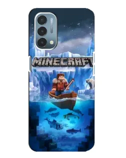Чехол для OnePlus Nord N200 5G (DE211) с картинкой «Minecraft ледяной мир»