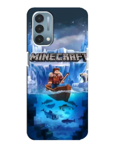 Чехол для OnePlus Nord N200 5G (DE211) с картинкой «Minecraft ледяной мир» Чехол для OnePlus Nord N200 5G (DE211) с картинкой «Minecraft ледяной мир»