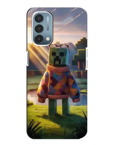 Чехол для OnePlus Nord N200 5G (DE211) с картинкой «Крипер в свитере» Чехол для OnePlus Nord N200 5G (DE211) с картинкой «Крипер в свитере»