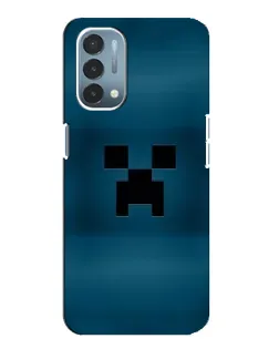 Чехол для OnePlus Nord N200 5G (DE211) с картинкой «Крипер текстура»