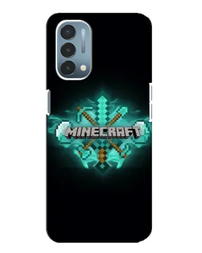 Чехол для OnePlus Nord N200 5G (DE211) с картинкой «Minecraft Diamond лого» Чехол для OnePlus Nord N200 5G (DE211) с картинкой «Minecraft Diamond лого»