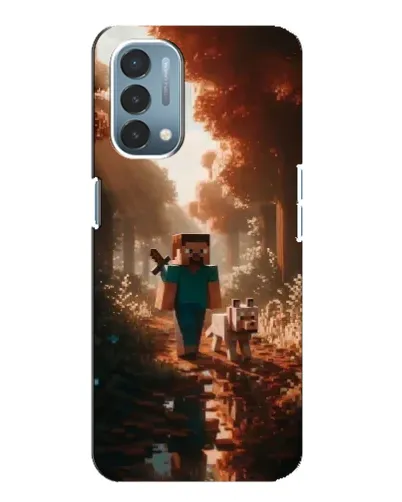 Чехол для OnePlus Nord N200 5G (DE211) с картинкой «Стив в лесу» Чехол для OnePlus Nord N200 5G (DE211) с картинкой «Стив в лесу»