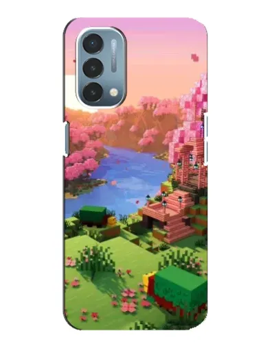 Чехол для OnePlus Nord N200 5G (DE211) с картинкой «Розовое дерево Minecraft» Чехол для OnePlus Nord N200 5G (DE211) с картинкой «Розовое дерево Minecraft»