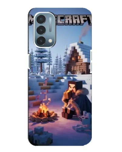 Чехол для OnePlus Nord N200 5G (DE211) с картинкой «Зимний Minecraft» Чехол для OnePlus Nord N200 5G (DE211) с картинкой «Зимний Minecraft»