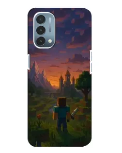 Чехол для OnePlus Nord N200 5G (DE211) с картинкой «Стив у башни»