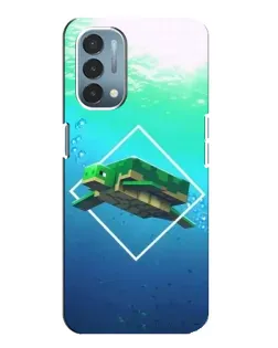 Чохол для OnePlus Nord N200 5G (DE211) з картинкою «Черепаха Minecraft»