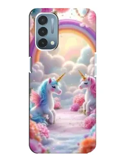 Чохол для OnePlus Nord N200 5G (DE211) з картинкою «Веселка і єдинороги» Чохол для OnePlus Nord N200 5G (DE211) з картинкою «Веселка і єдинороги»