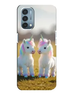Чохол для OnePlus Nord N200 5G (DE211) з картинкою «Пара єдинорогів»