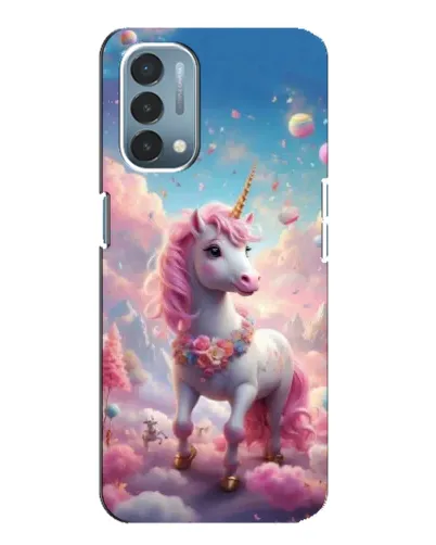 Чохол для OnePlus Nord N200 5G (DE211) з картинкою «Єдиноріг серед хмар»