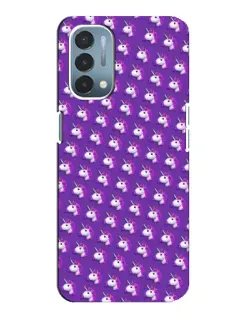 Чохол для OnePlus Nord N200 5G (DE211) з картинкою «Єдинороги на фіолетовому»