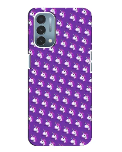 Чохол для OnePlus Nord N200 5G (DE211) з картинкою «Єдинороги на фіолетовому»