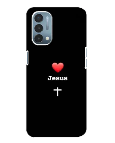 Чехол для OnePlus Nord N200 5G (DE211) с картинкой «Сердце - Jesus»