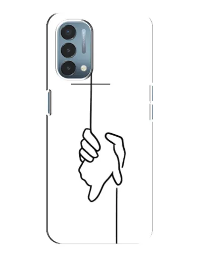 Чехол для OnePlus Nord N200 5G (DE211) с картинкой «Рука держит»