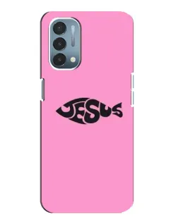 Чехол для OnePlus Nord N200 5G (DE211) с картинкой «Розовый символ  Jesus»