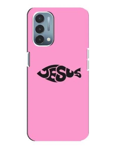 Чехол для OnePlus Nord N200 5G (DE211) с картинкой «Розовый символ  Jesus»