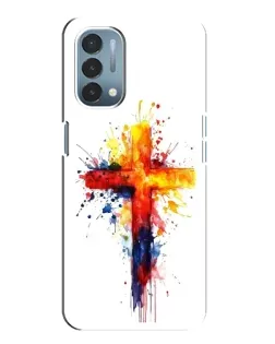 Чехол для OnePlus Nord N200 5G (DE211) с картинкой «Акварельный крест»