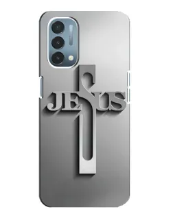 Чехол для OnePlus Nord N200 5G (DE211) с картинкой «Металлический крест Jesus» Чехол для OnePlus Nord N200 5G (DE211) с картинкой «Металлический крест Jesus»