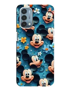 Чехол для OnePlus Nord N200 5G (DE211) с картинкой «Паттерн Микки и Минни»