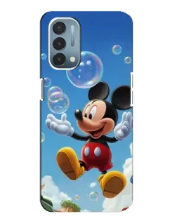 Чехол для OnePlus Nord N200 5G (DE211) с картинкой «Mickey и мыльные пузыри»