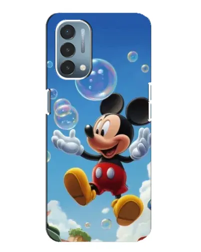 Чехол для OnePlus Nord N200 5G (DE211) с картинкой «Mickey и мыльные пузыри»