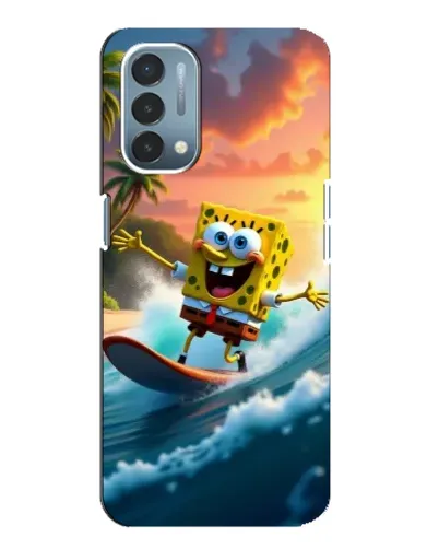 Чехол для OnePlus Nord N200 5G (DE211) с картинкой «Губка Боб серфингист» Чехол для OnePlus Nord N200 5G (DE211) с картинкой «Губка Боб серфингист»
