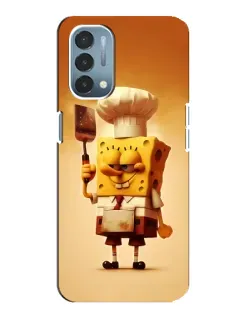 Чехол для OnePlus Nord N200 5G (DE211) с картинкой «Губка Боб повар»