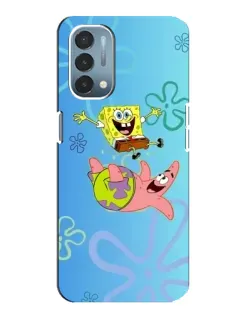 Чехол для OnePlus Nord N200 5G (DE211) с картинкой «Спанч Боб и Патрик»
