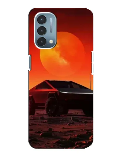 Чехол для OnePlus Nord N200 5G (DE211) с картинкой «Cybertruck на Марсе»
