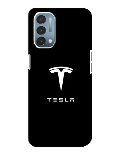 Чехол для OnePlus Nord N200 5G (DE211) с картинкой «Tesla White Logo»