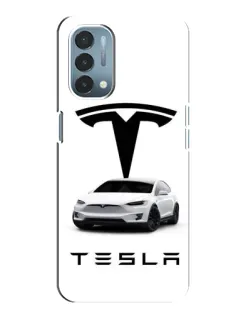 Чохол для OnePlus Nord N200 5G (DE211) з картинкою «Tesla White Style» Чохол для OnePlus Nord N200 5G (DE211) з картинкою «Tesla White Style»