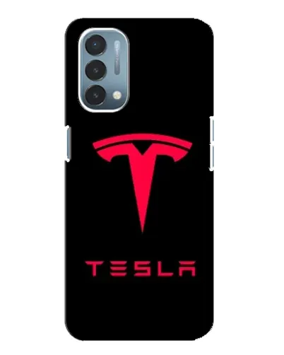 Чехол для OnePlus Nord N200 5G (DE211) с картинкой «Tesla Red Logo»