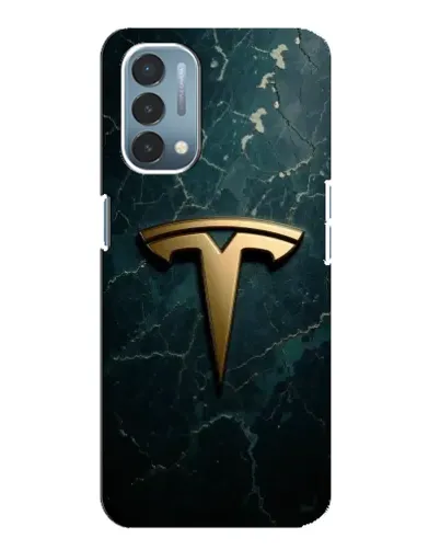 Чехол для OnePlus Nord N200 5G (DE211) с картинкой «Мраморная Tesla Gold»