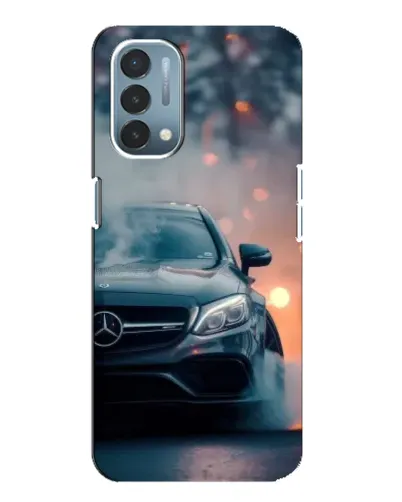 Чехол для OnePlus Nord N200 5G (DE211) с картинкой «Mercedes — ночной город»