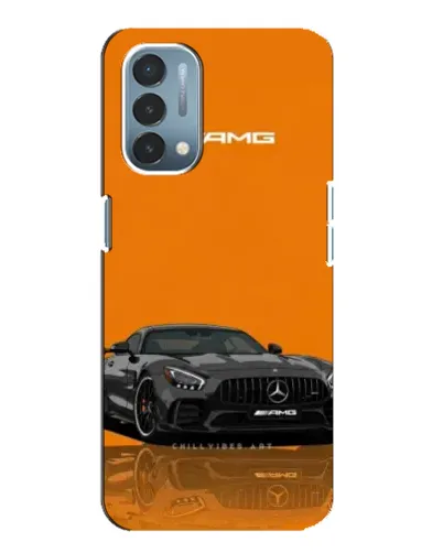 Чехол для OnePlus Nord N200 5G (DE211) с картинкой «Оранжевый Mercedes AMG»